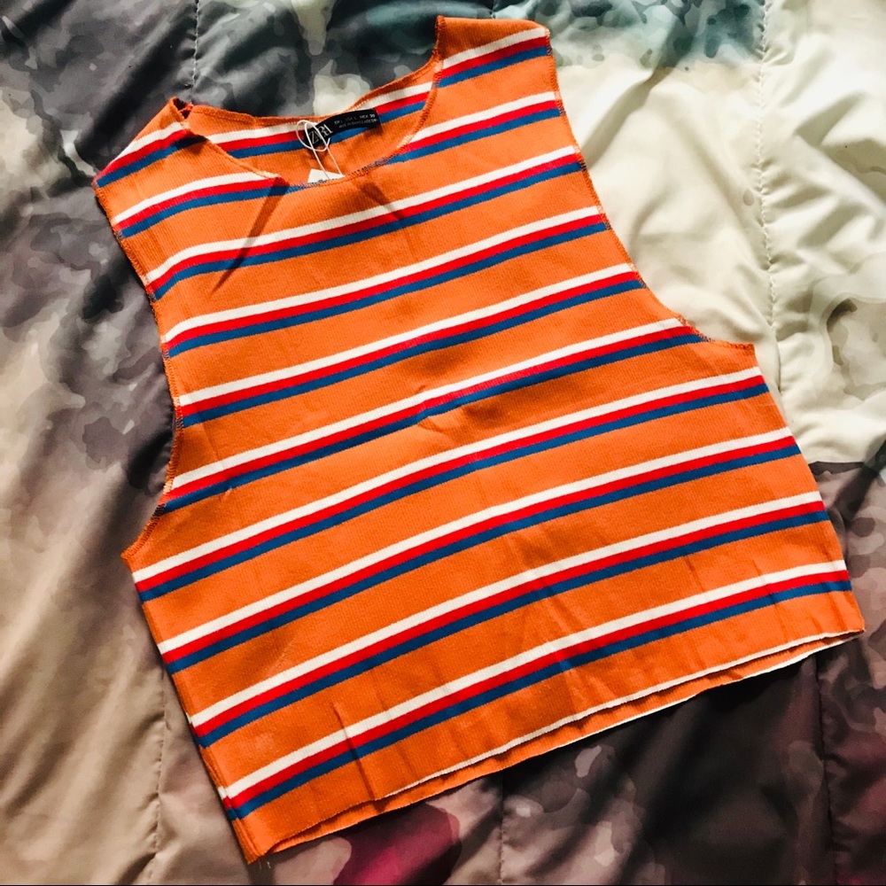 NWT ZARA Ribbed Crop